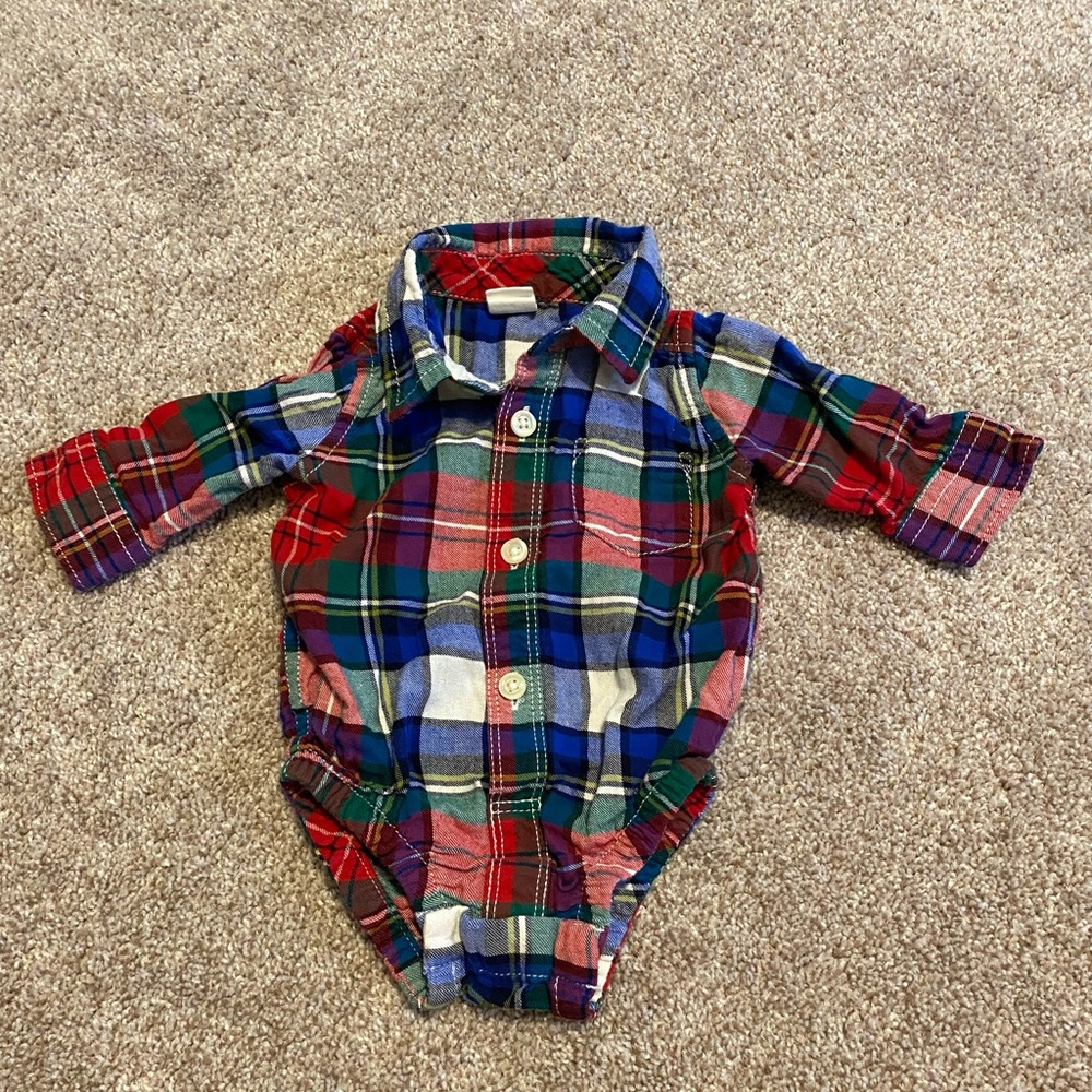 Gap Plaid Onesie